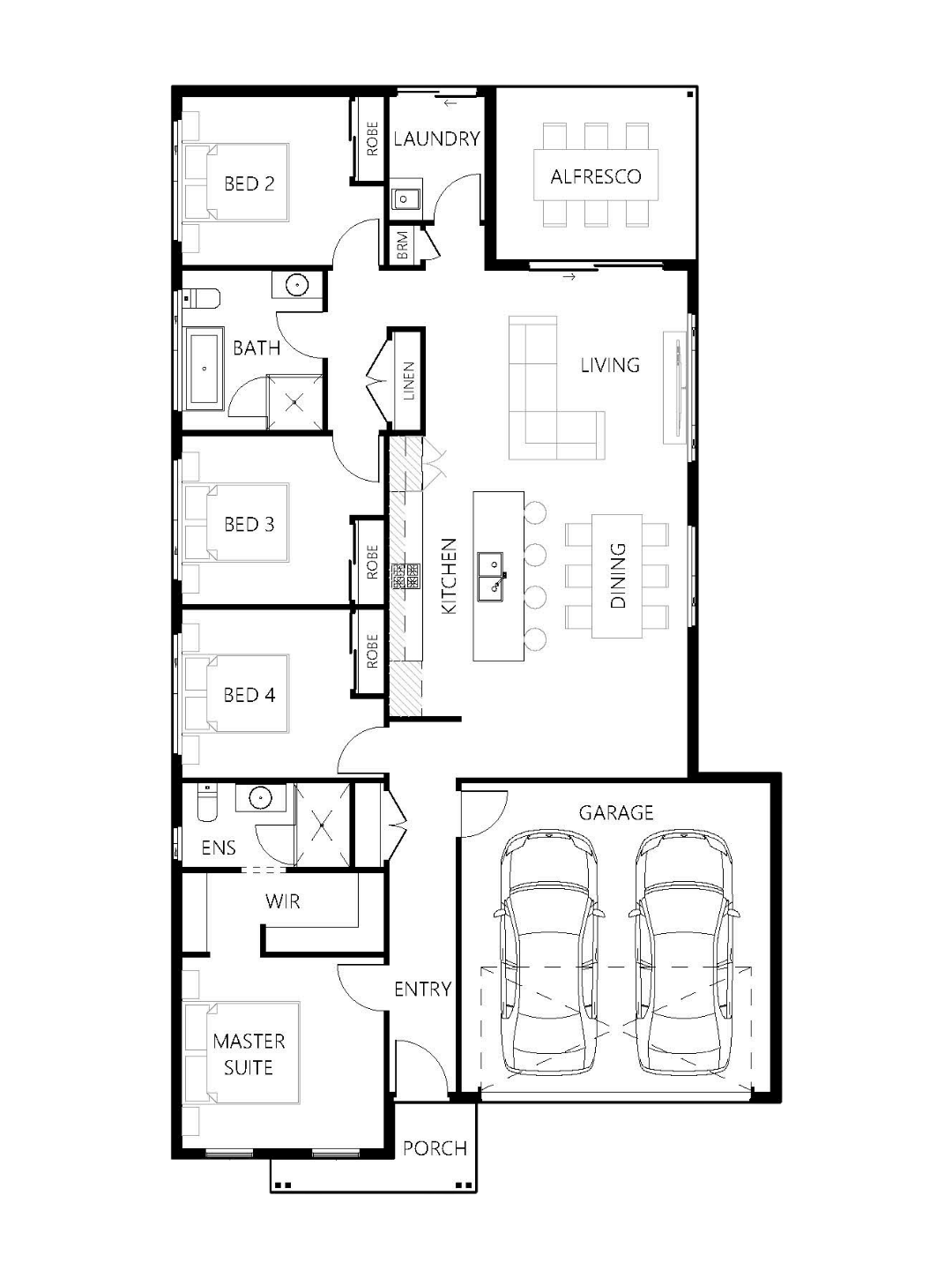 Floor plan for Anderson 184