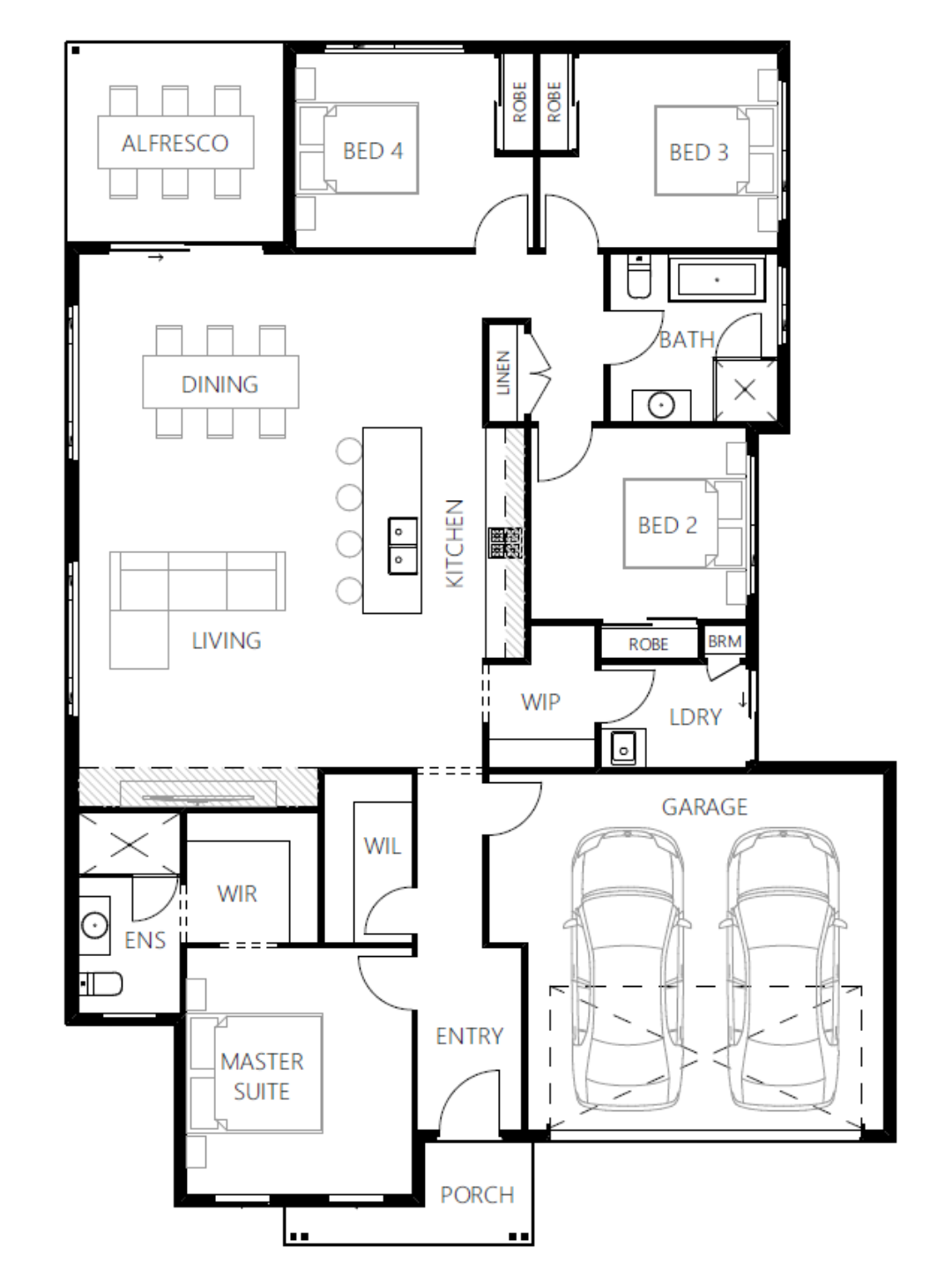 Floor plan for Easton 200