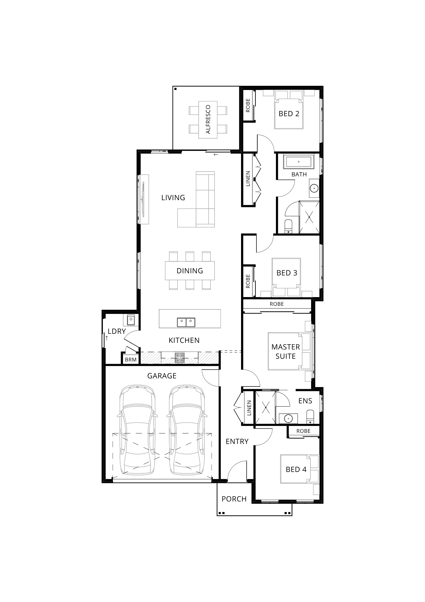 Floor plan for The Grayson 188