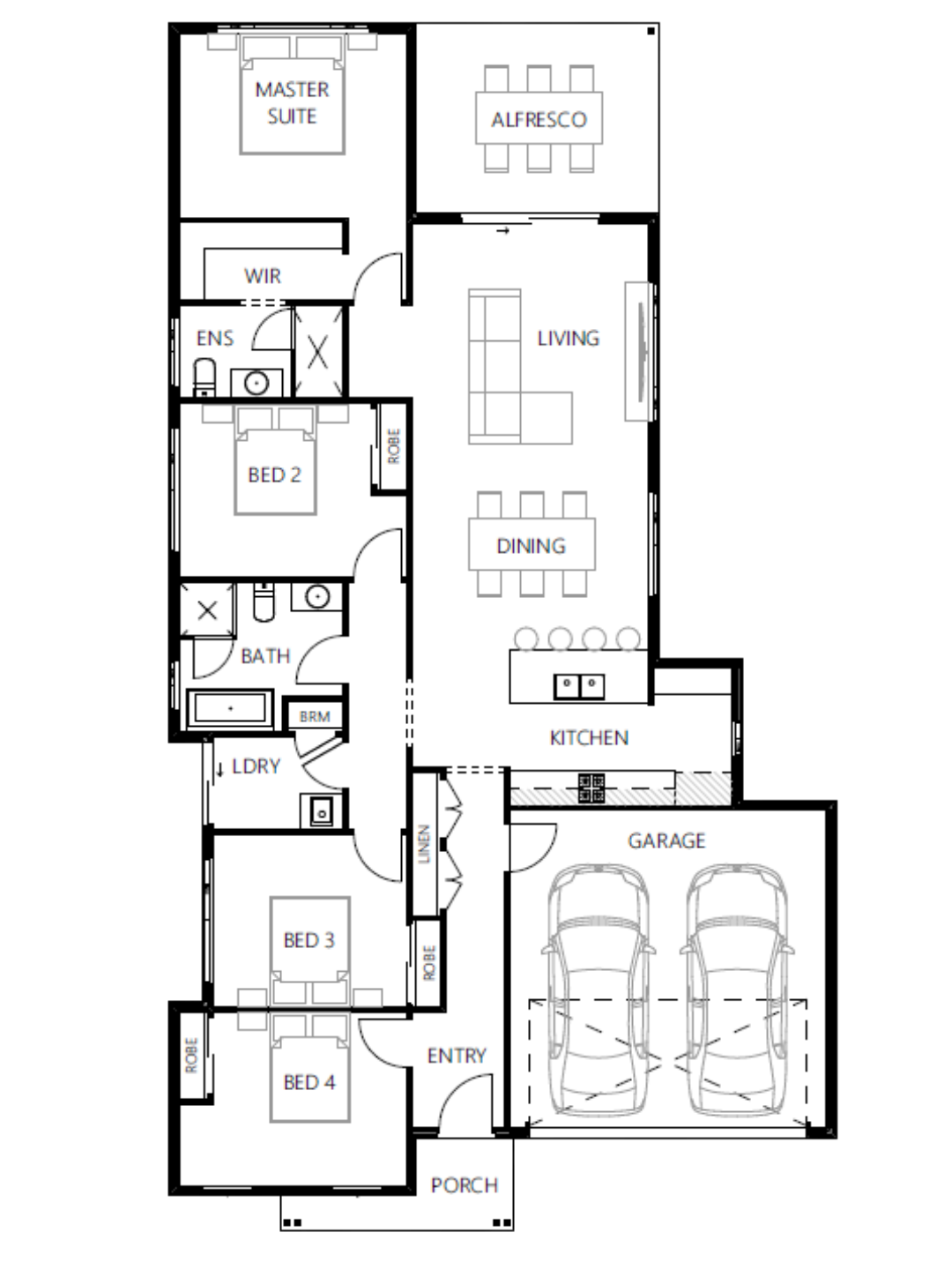 Floor plan for Harper 191