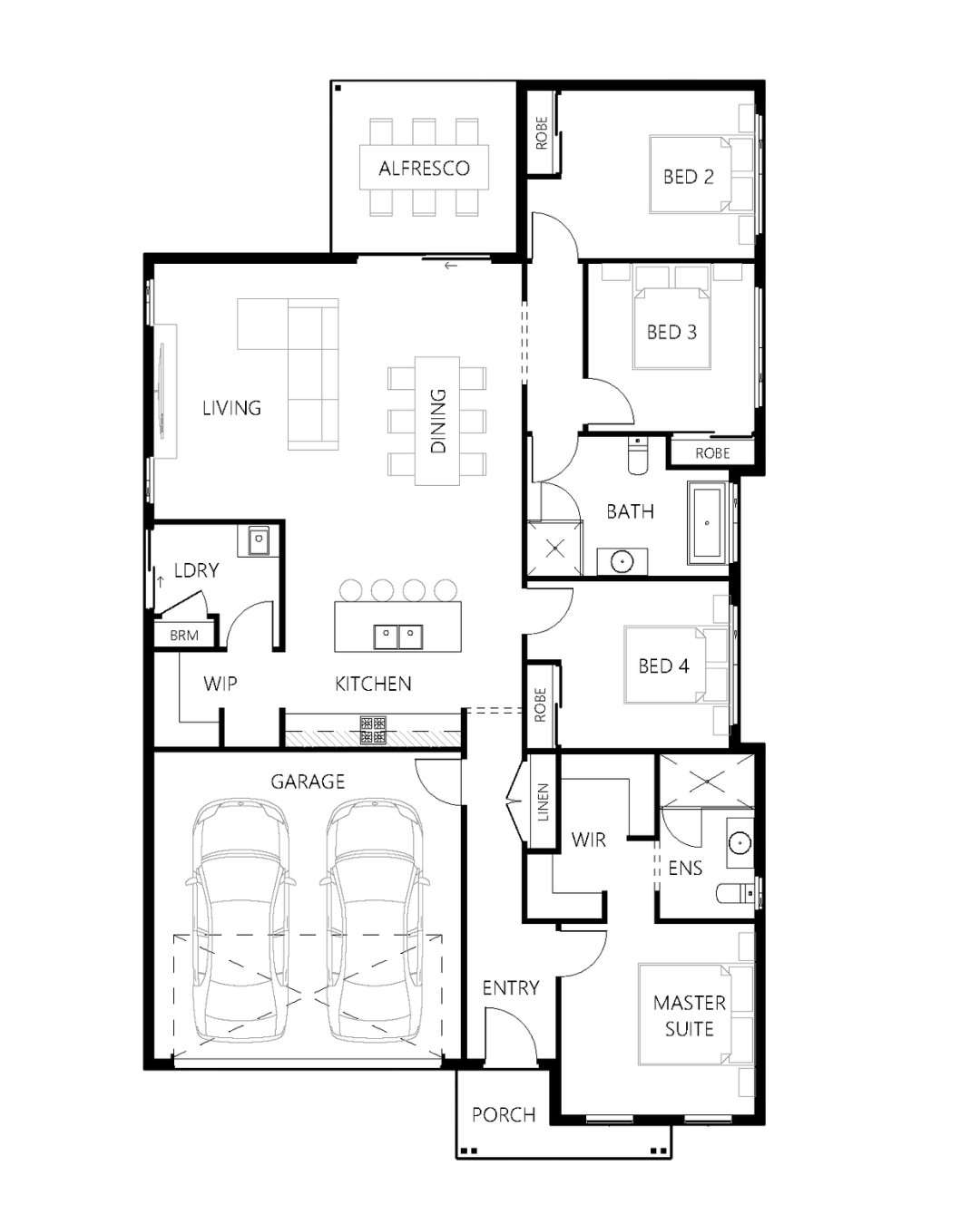 Floor plan for Harrison 191
