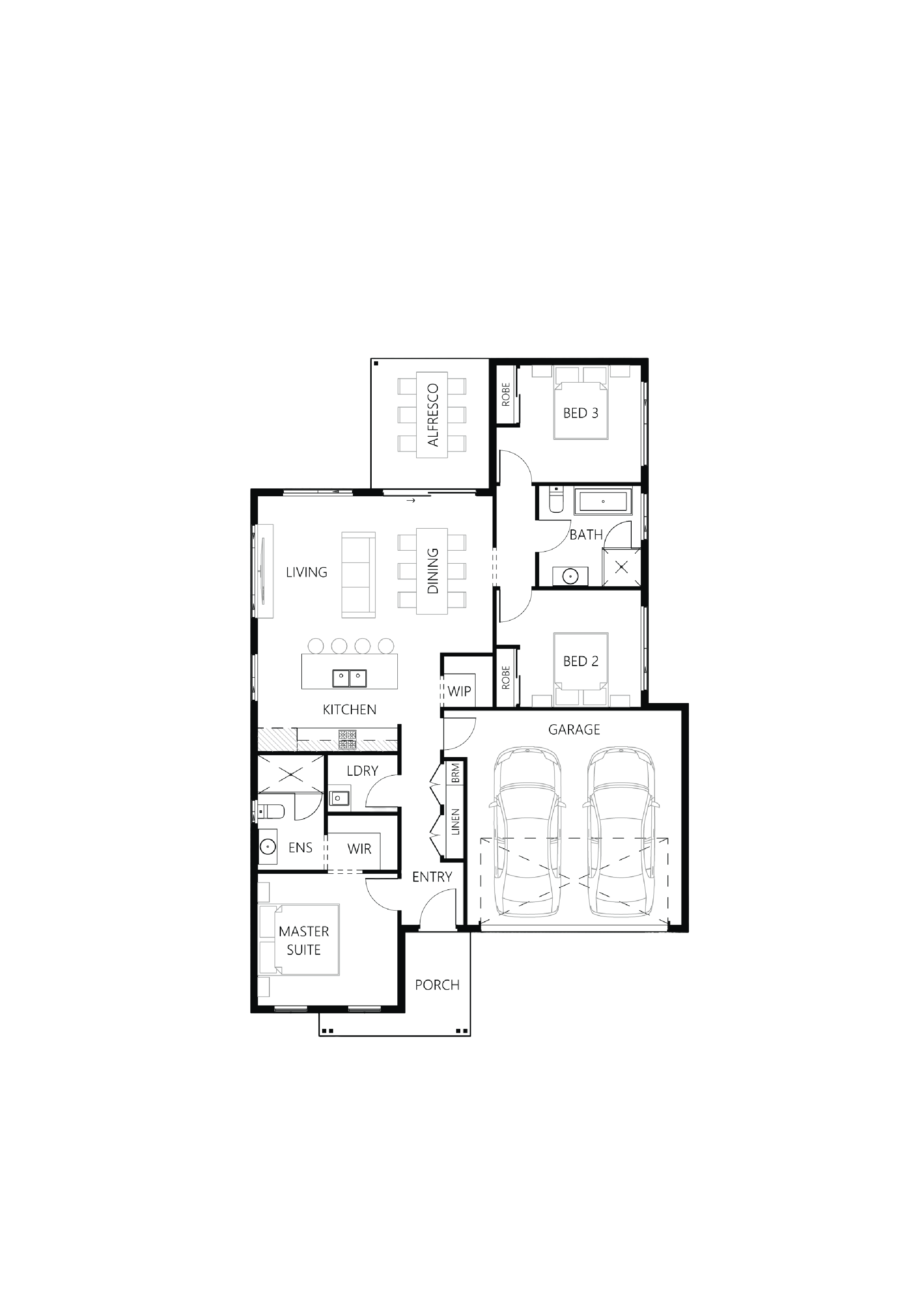 Floor plan for Hensley 159