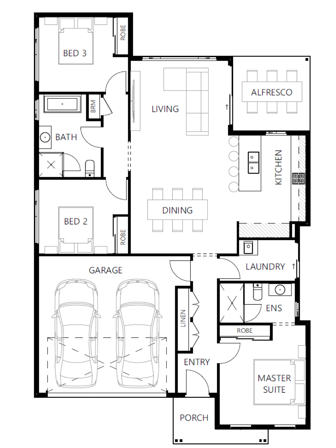Floor plan for The Parker 