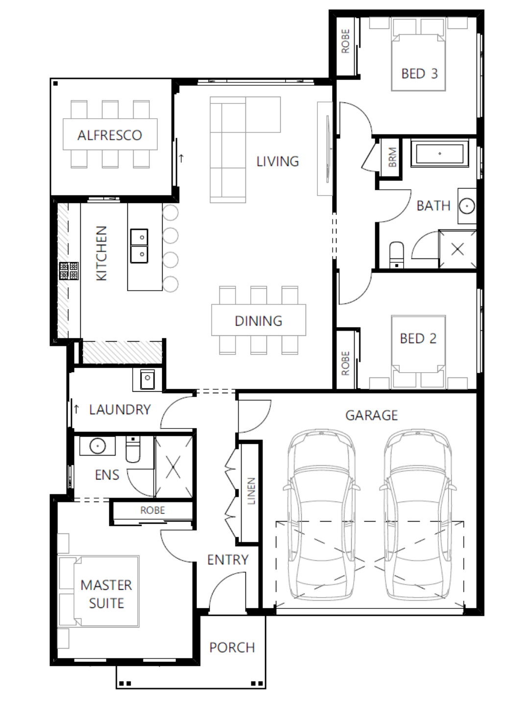 Floor plan for Parker 166