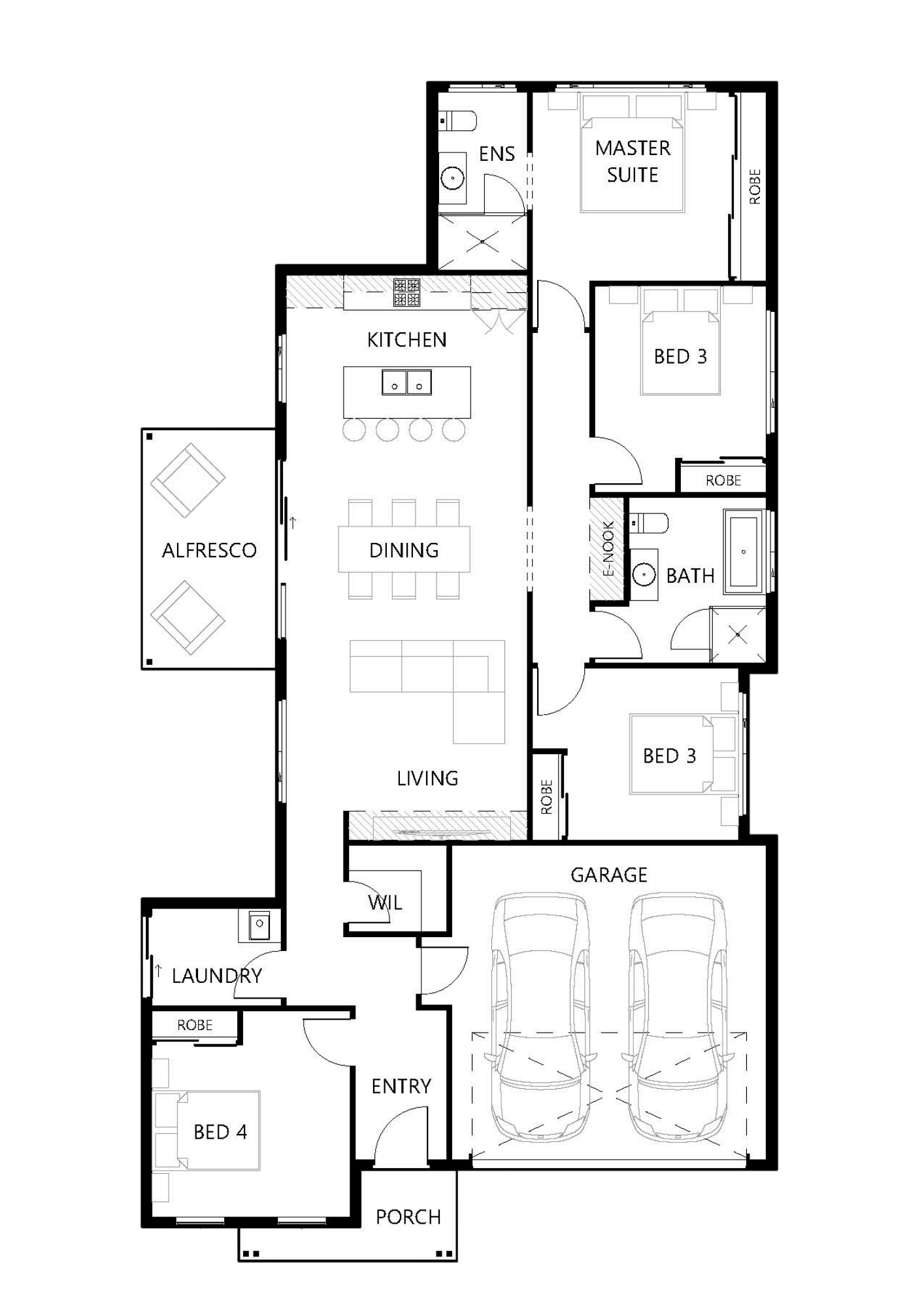 Floor plan for Preston 185