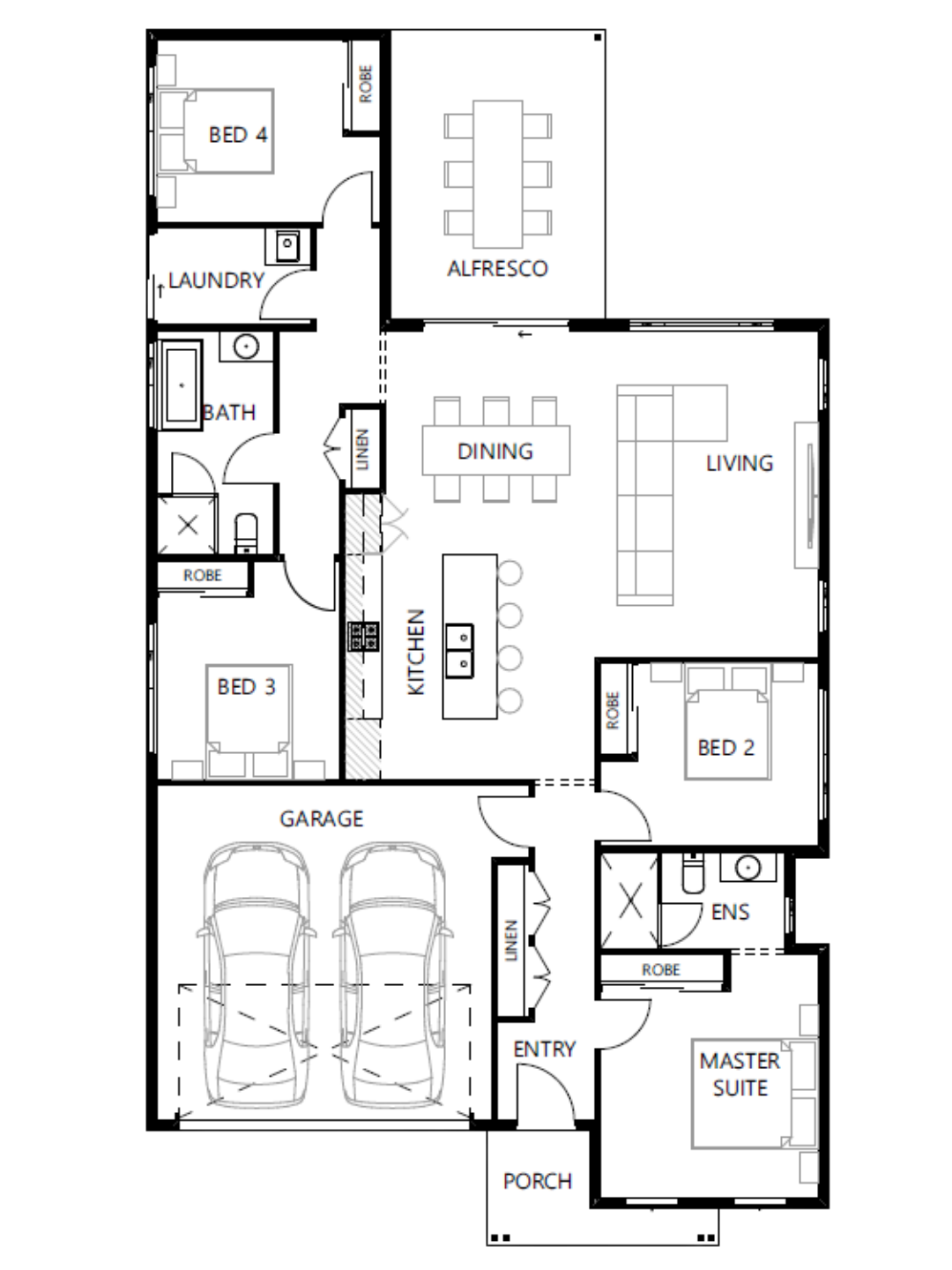 Floor plan for The Sutton 194