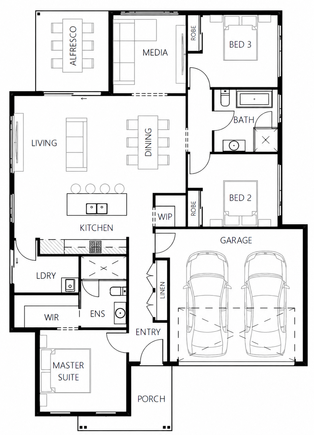 Floor plan for Hensley 159