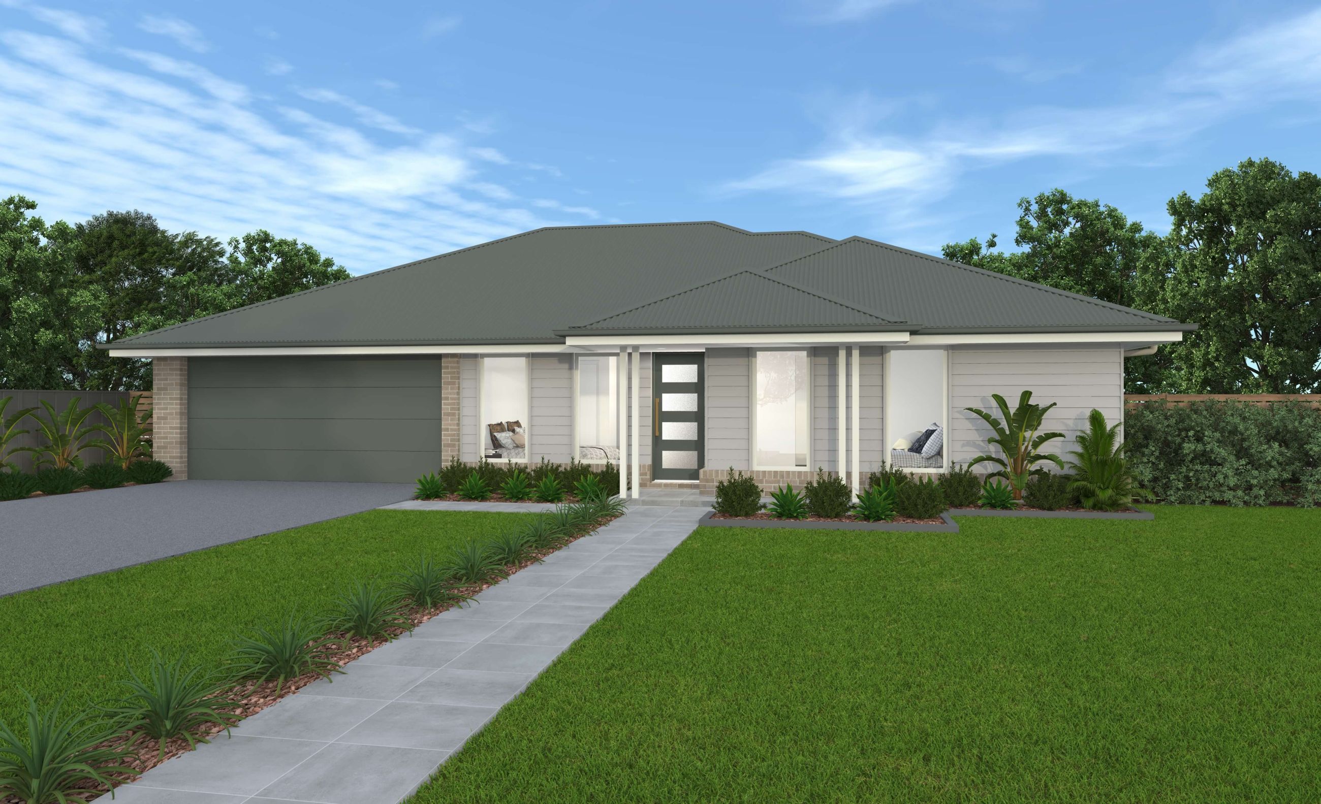2B2G1EME - Bowman Alt Facade - 2 Garage 2B,1B - LH Garage