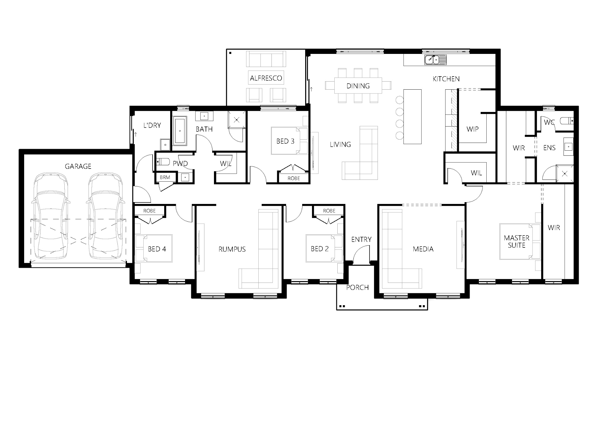 Floor plan for Branxton-283