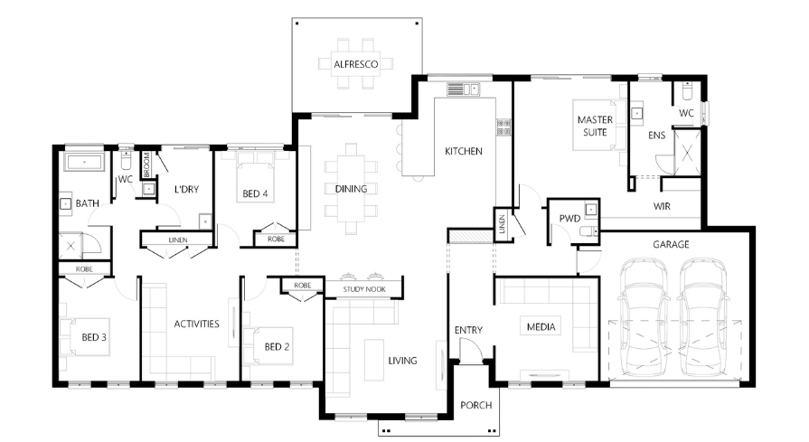 Floor plan for Manoona 288