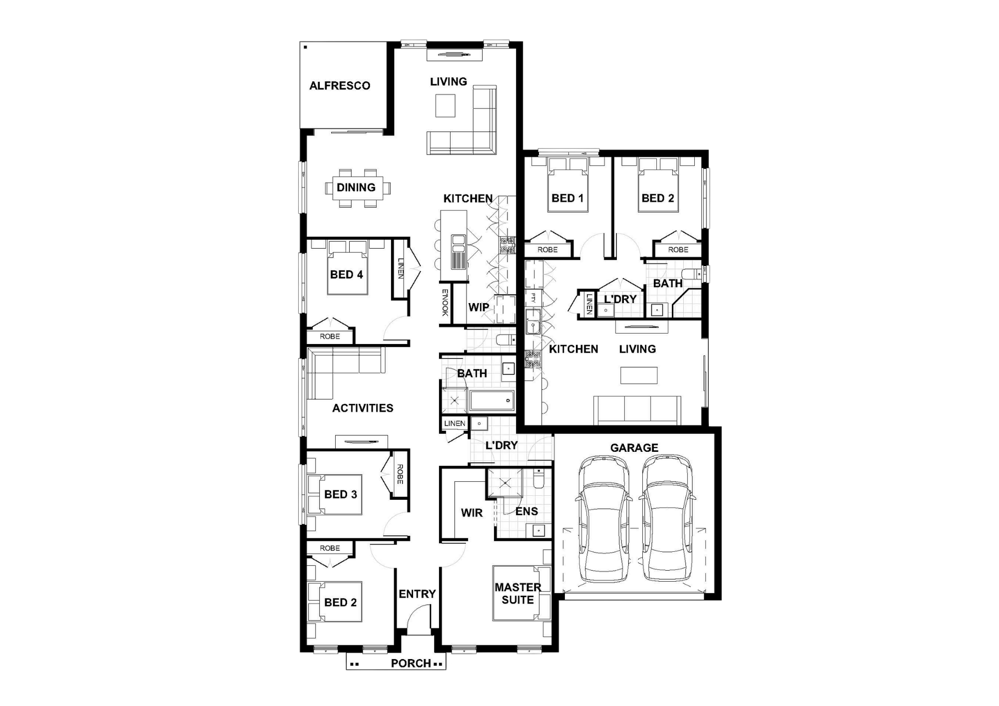 Floor plan for Dakota 271 Dual Living
