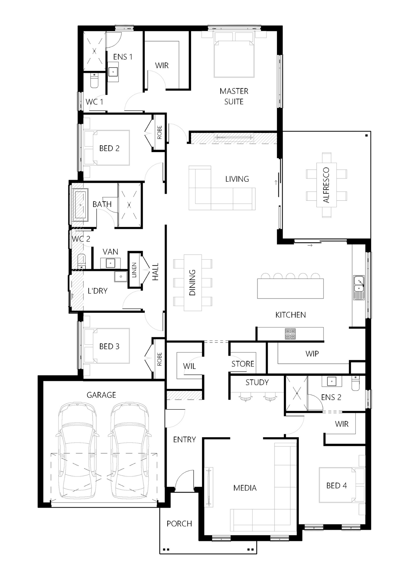 Floor plan for Albion-304