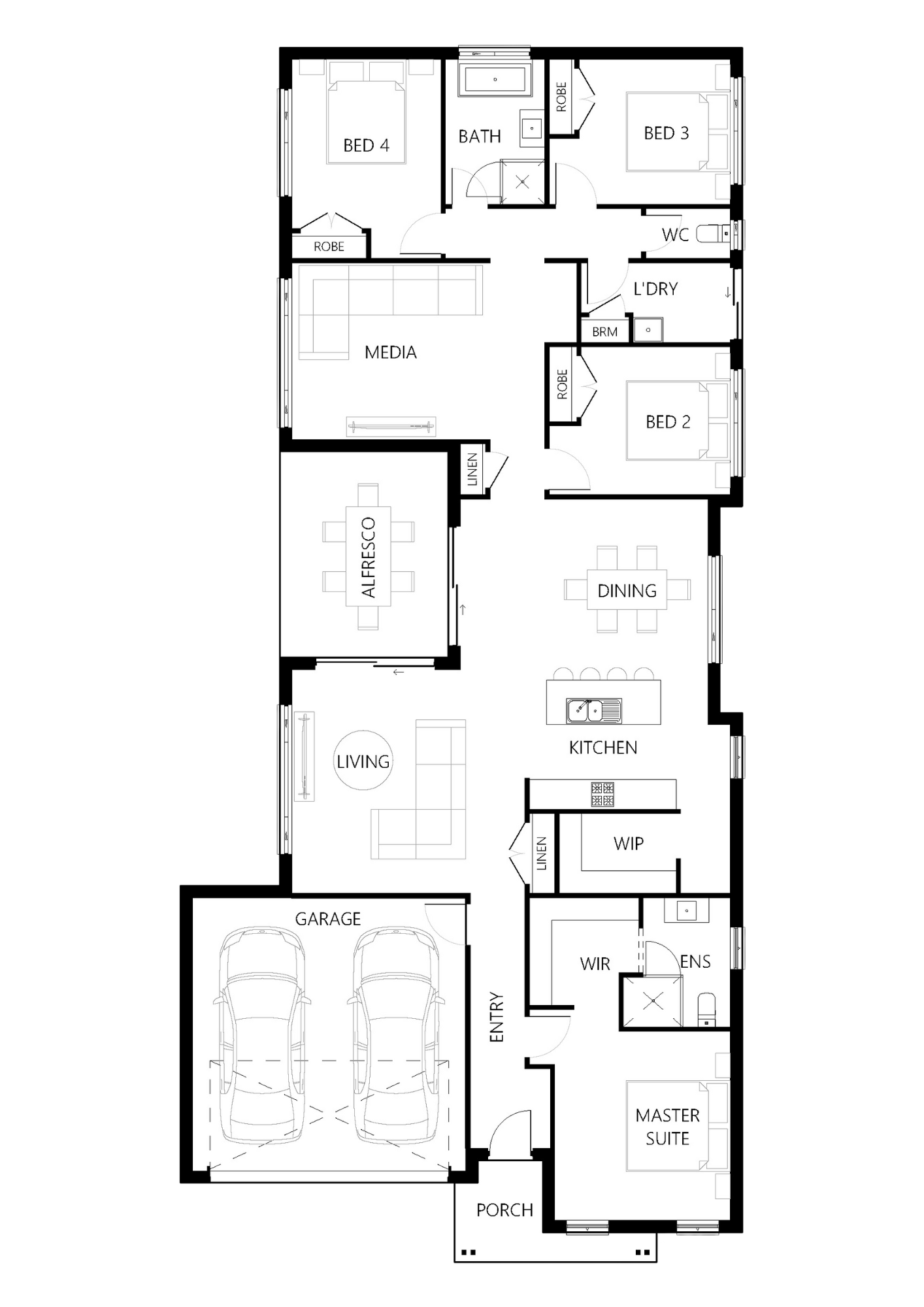 Floor plan for Albury-230