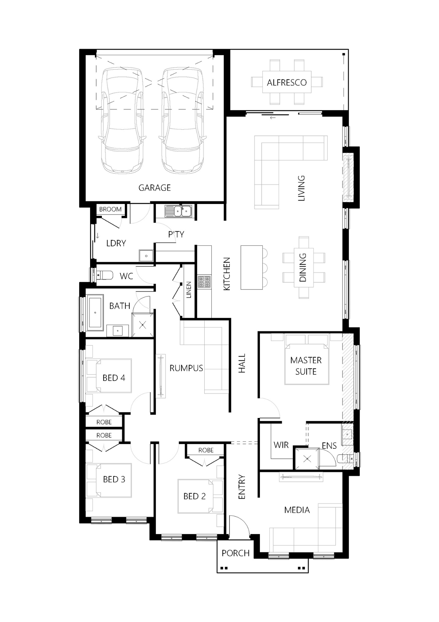 Floor plan for Alleyway-228
