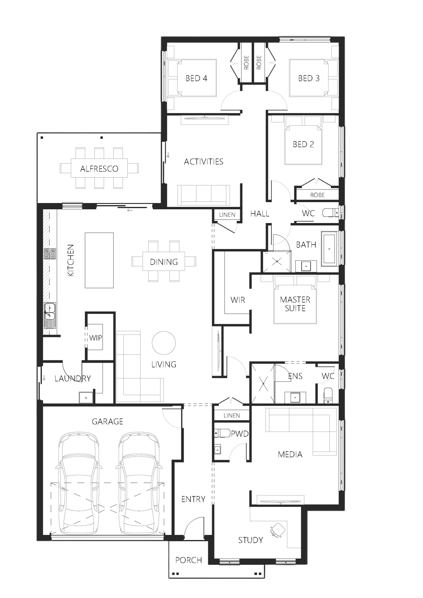 Floor plan for Bellevue-260