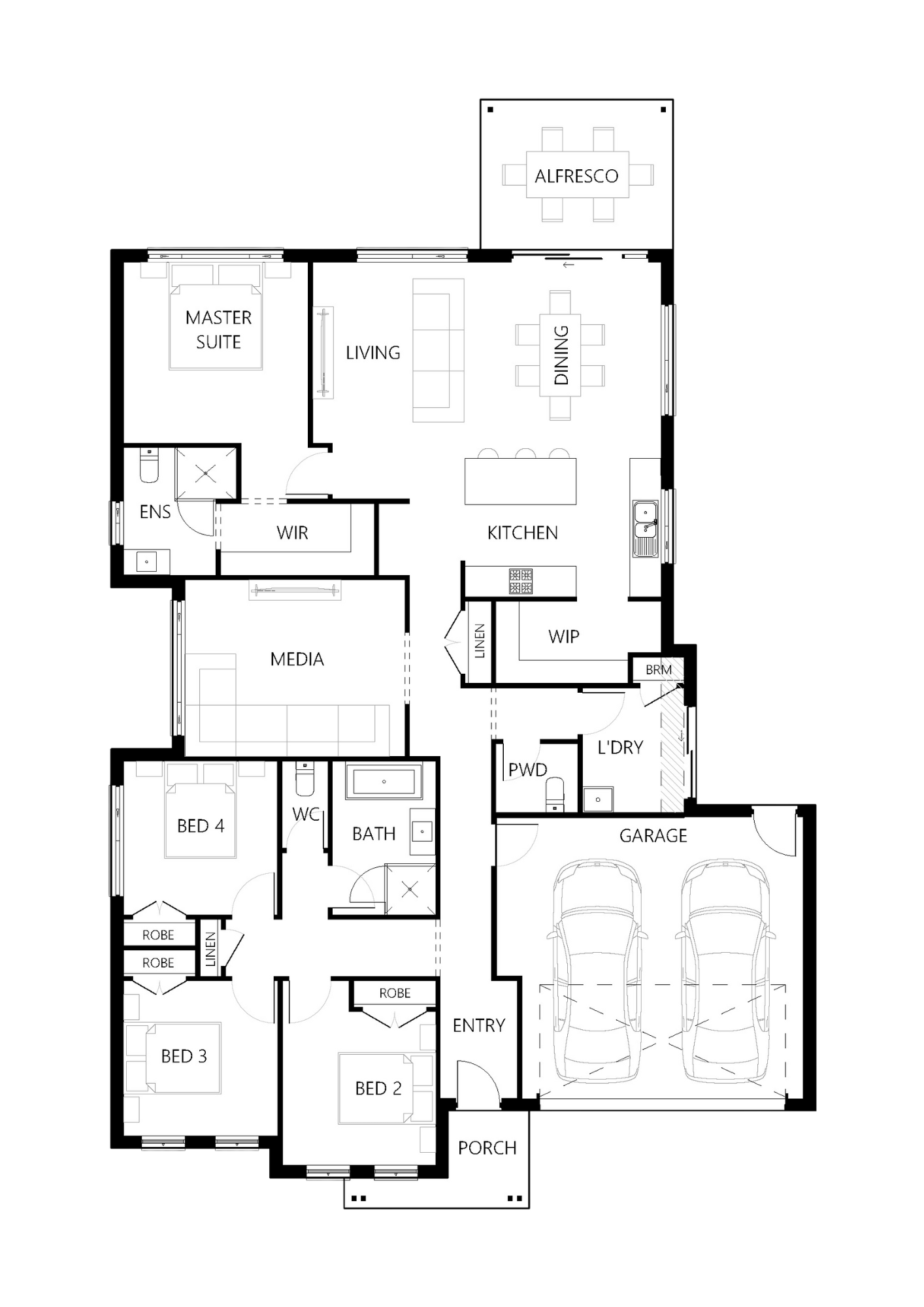 Floor plan for Cassa 220