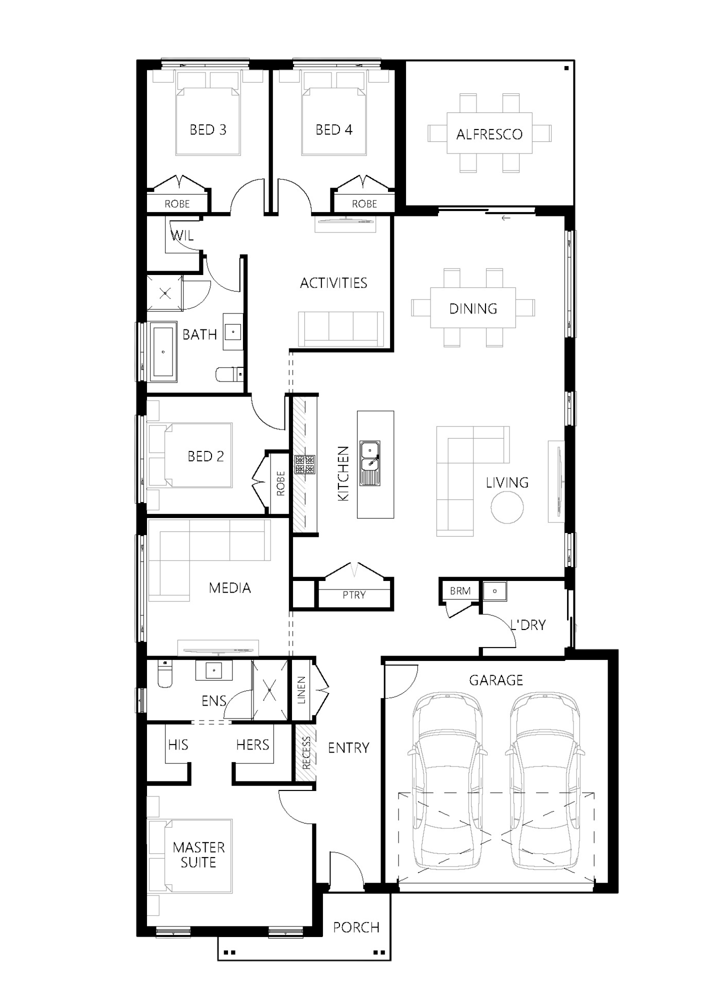 Floor plan for Chelsea 235