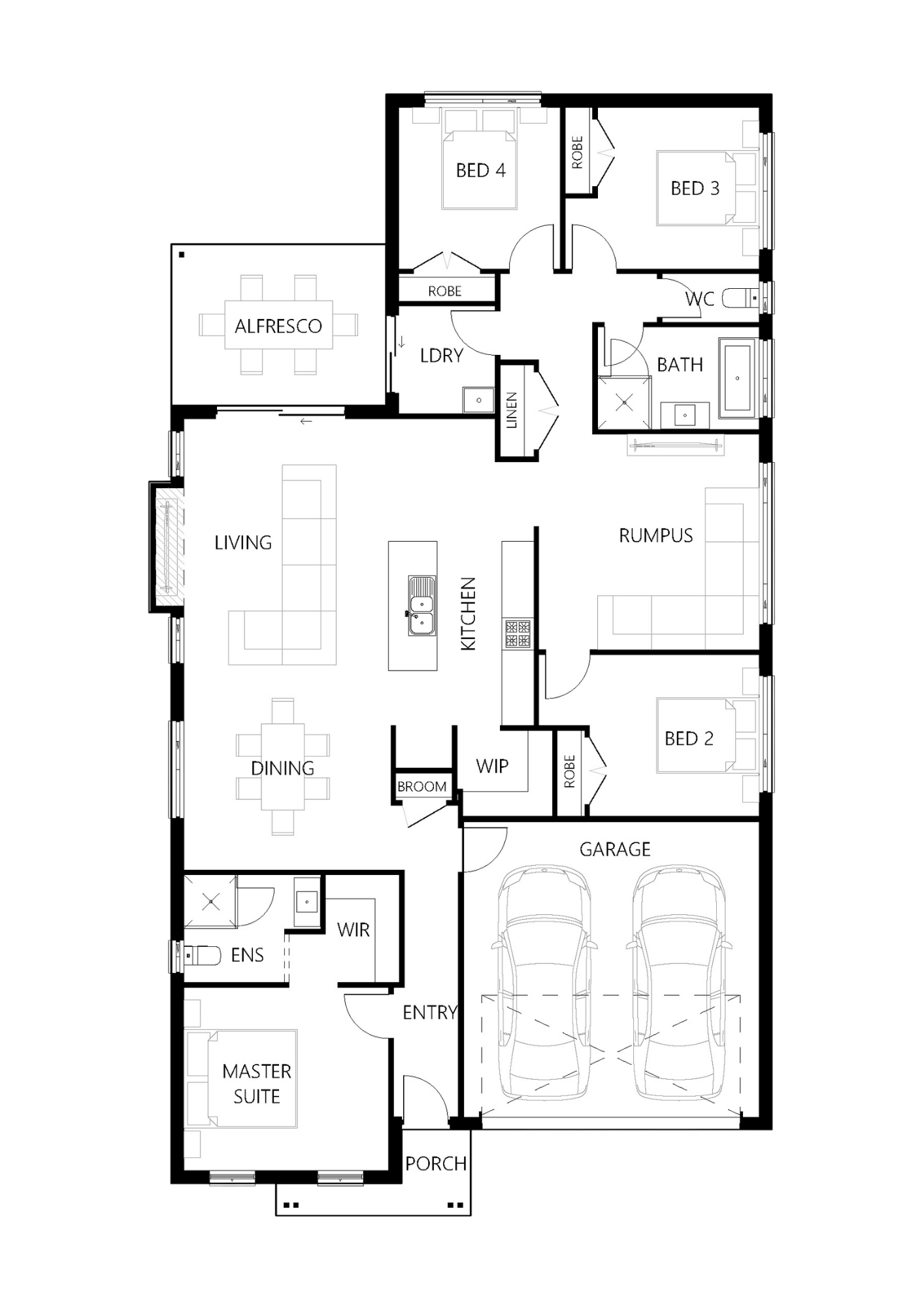 Floor plan for Dunmore 212