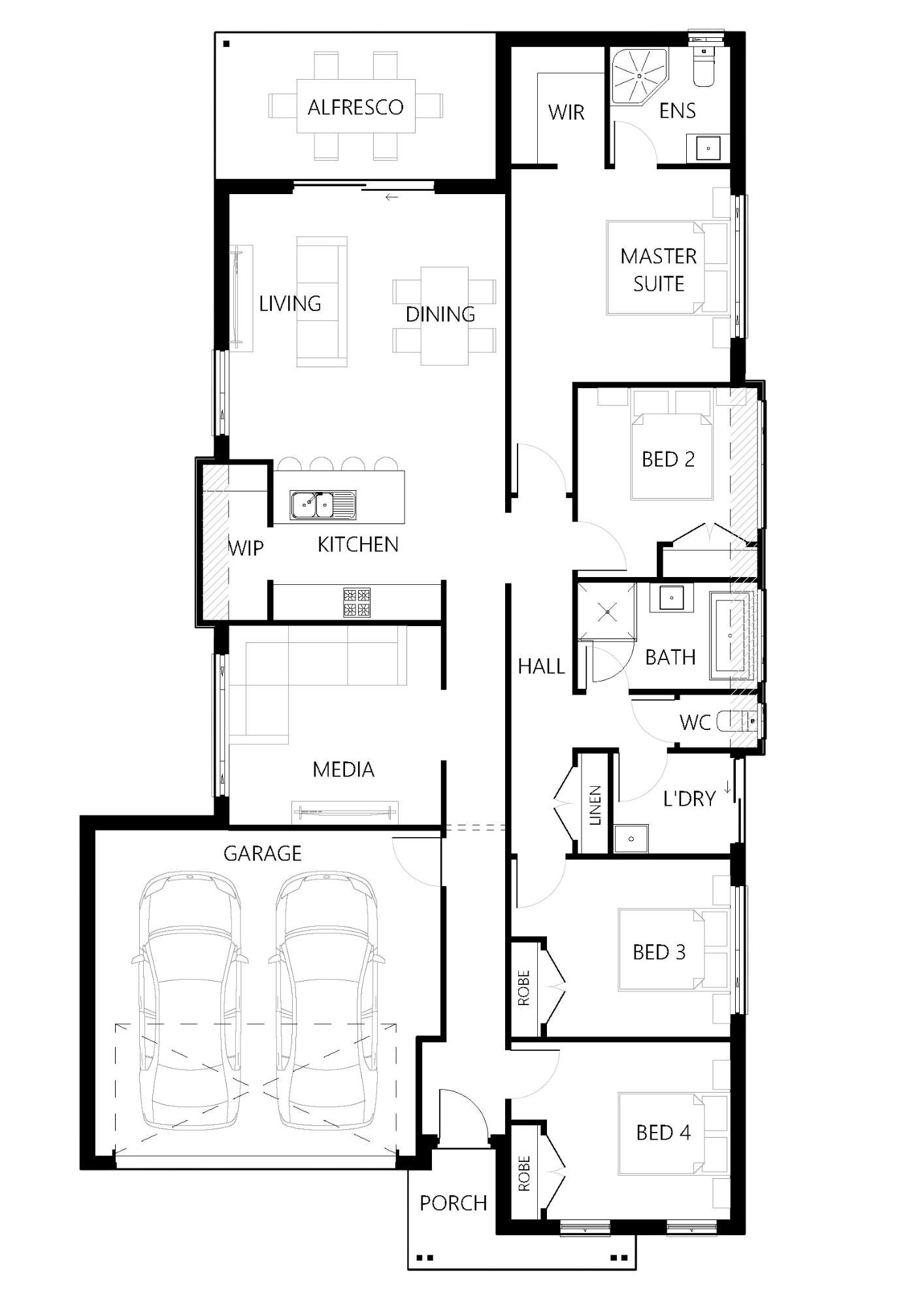 Floor plan for Finley-198