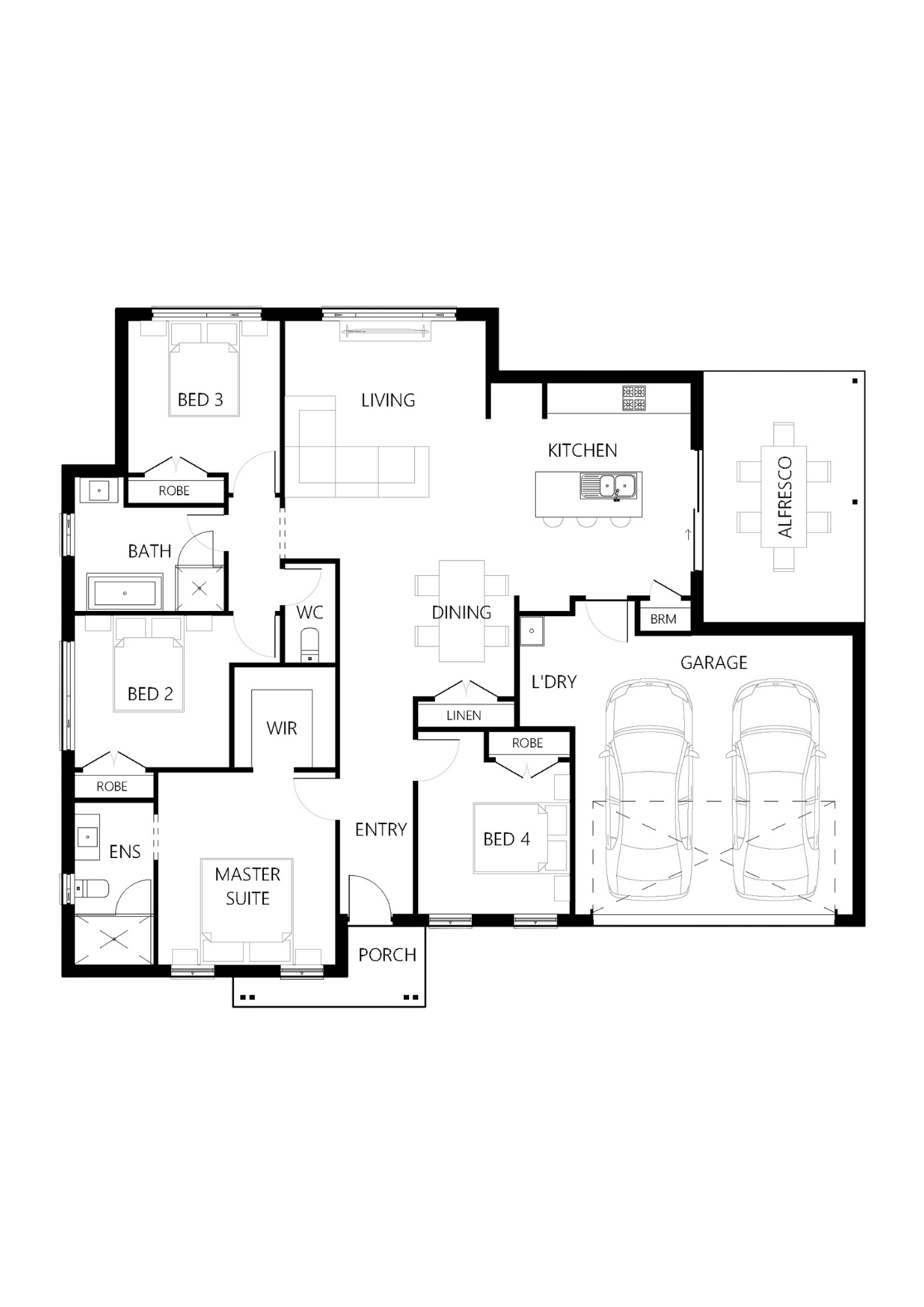 Floor plan for Hartley 190