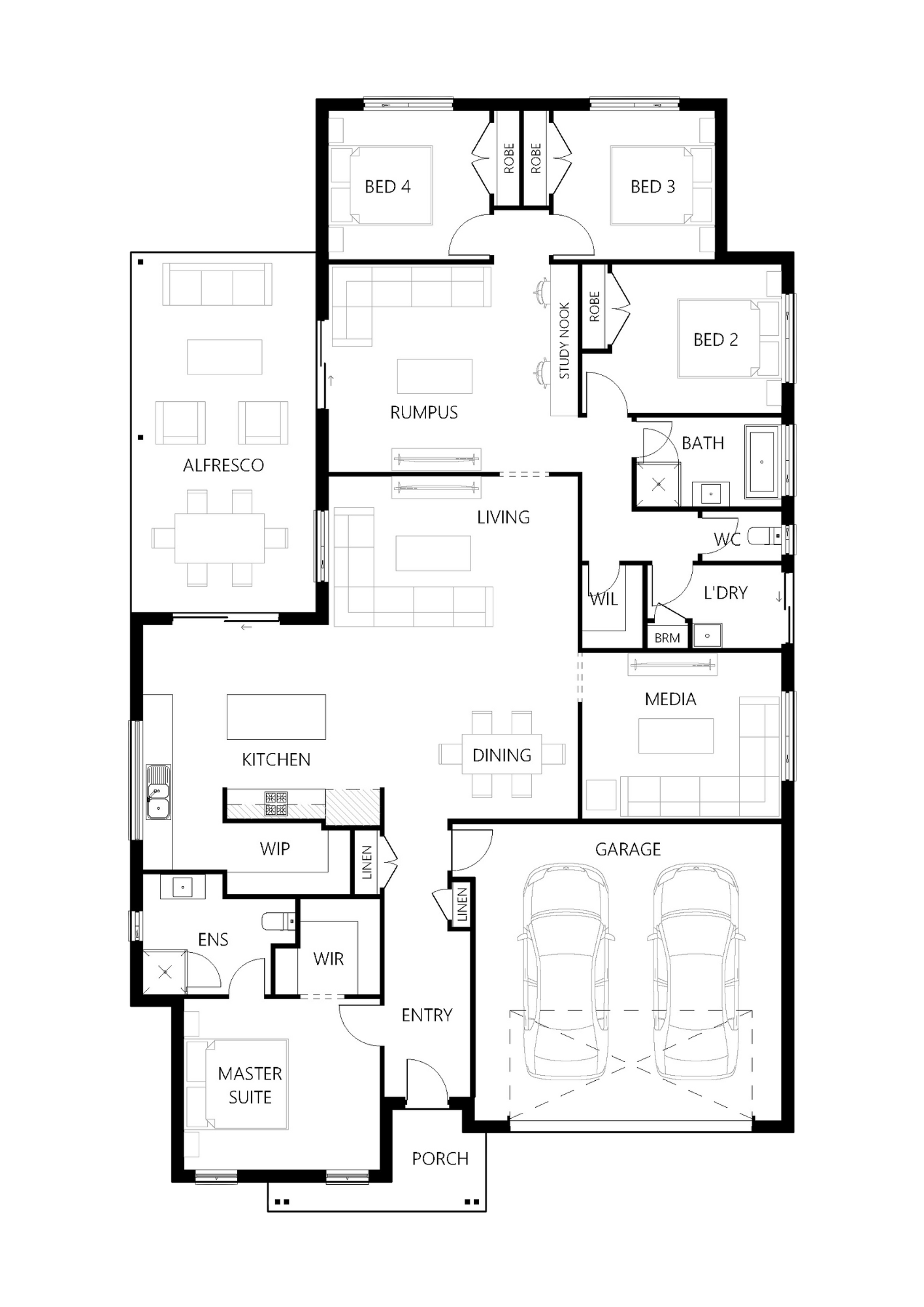 Floor plan for Kirkby 267