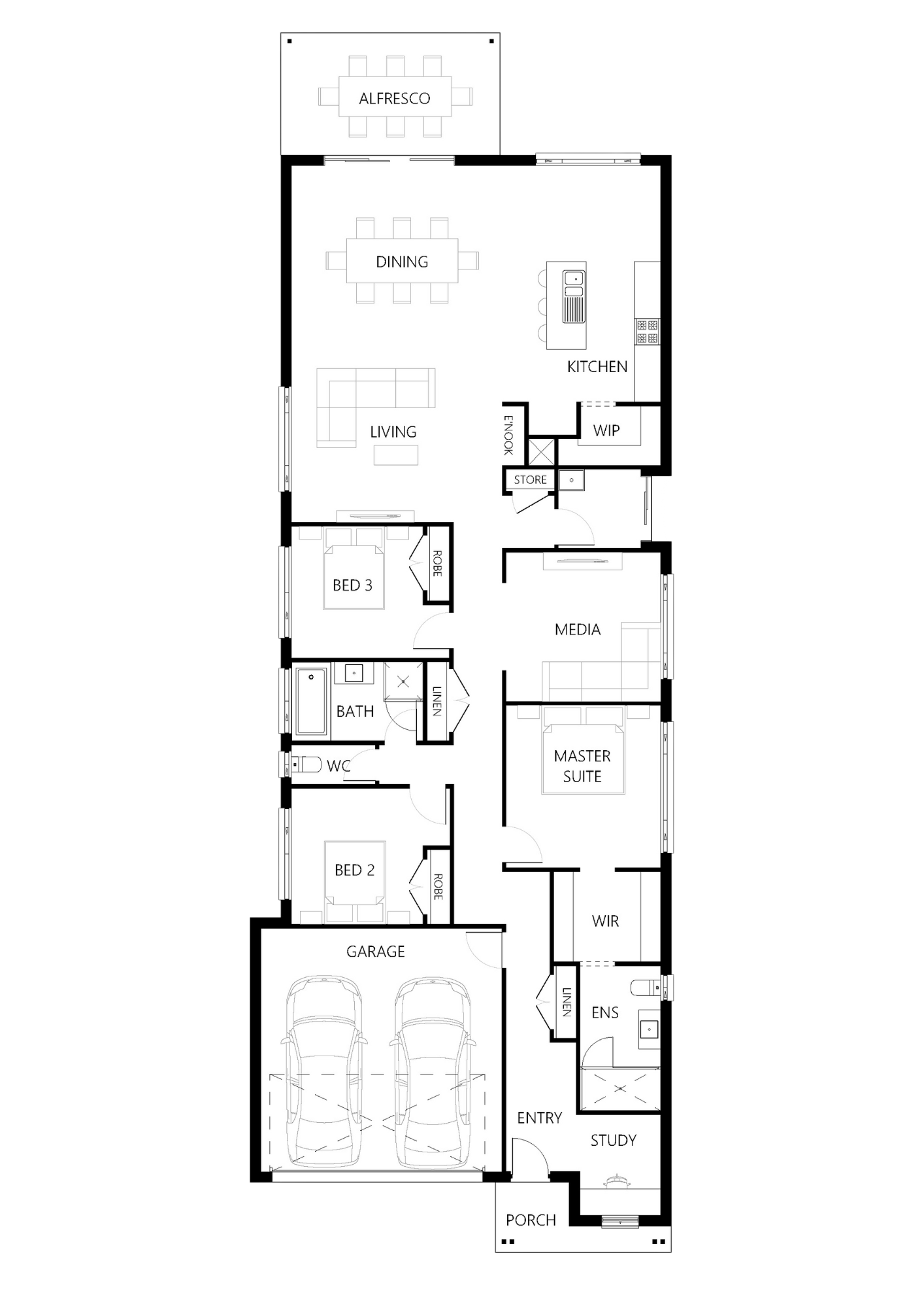 Floor plan for Linton 232