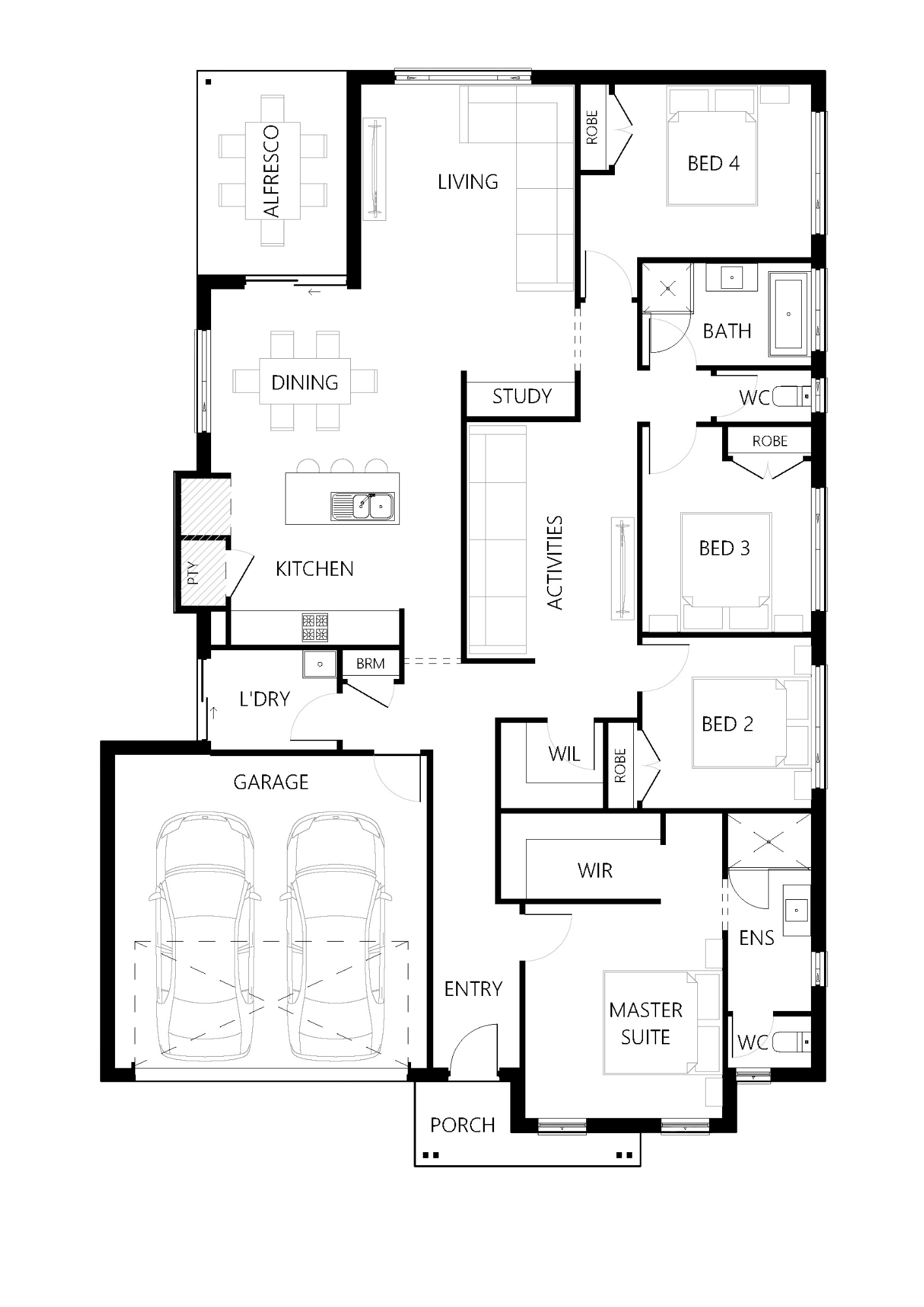 Floor plan for Lovedale-214