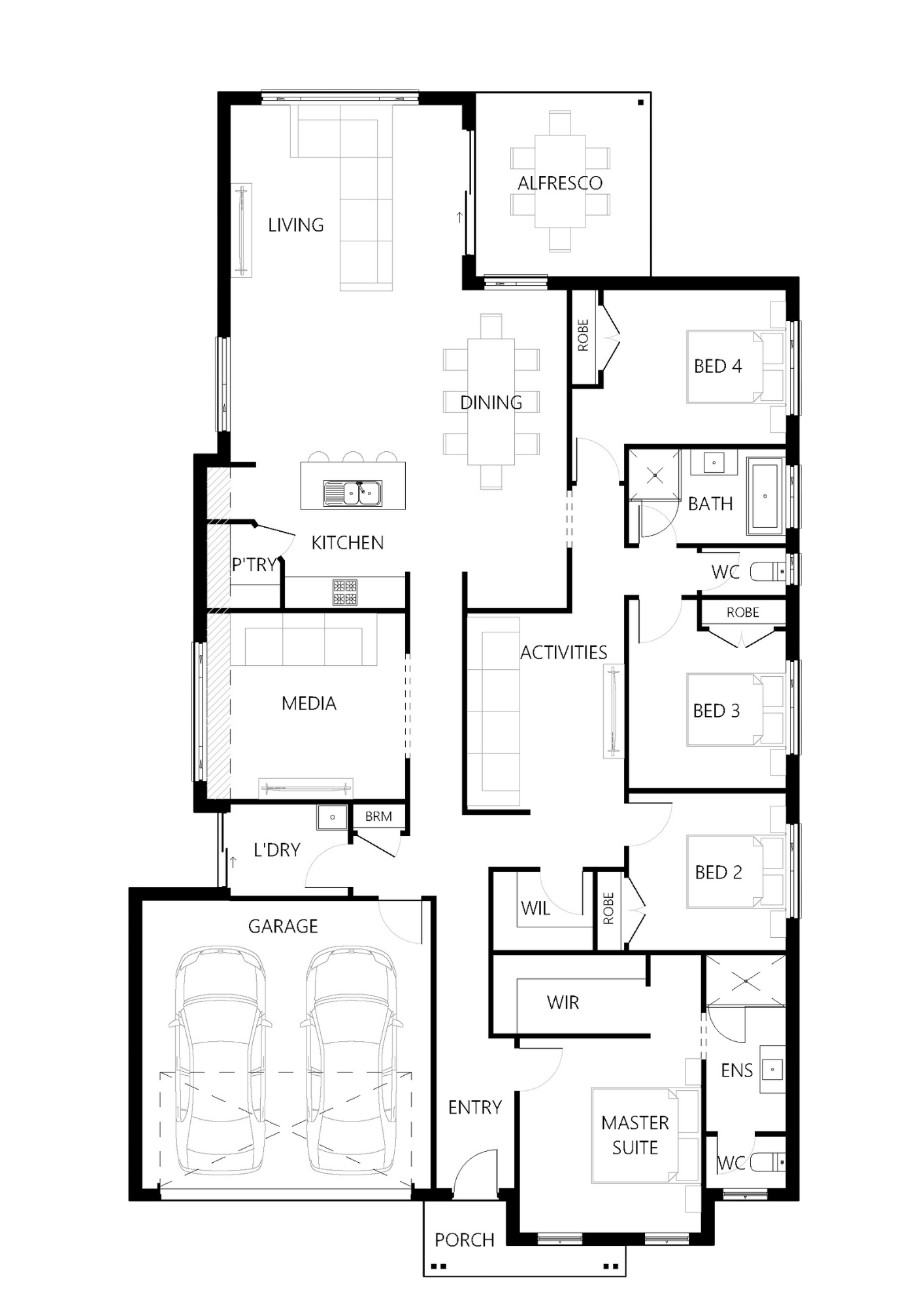 Floor plan for Lovedale-245