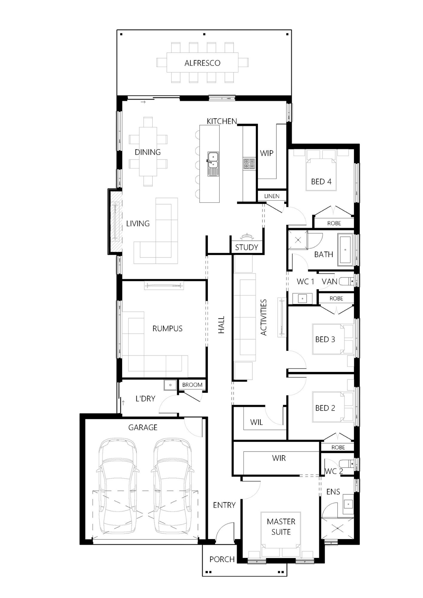 Floor plan for Lovedale-262