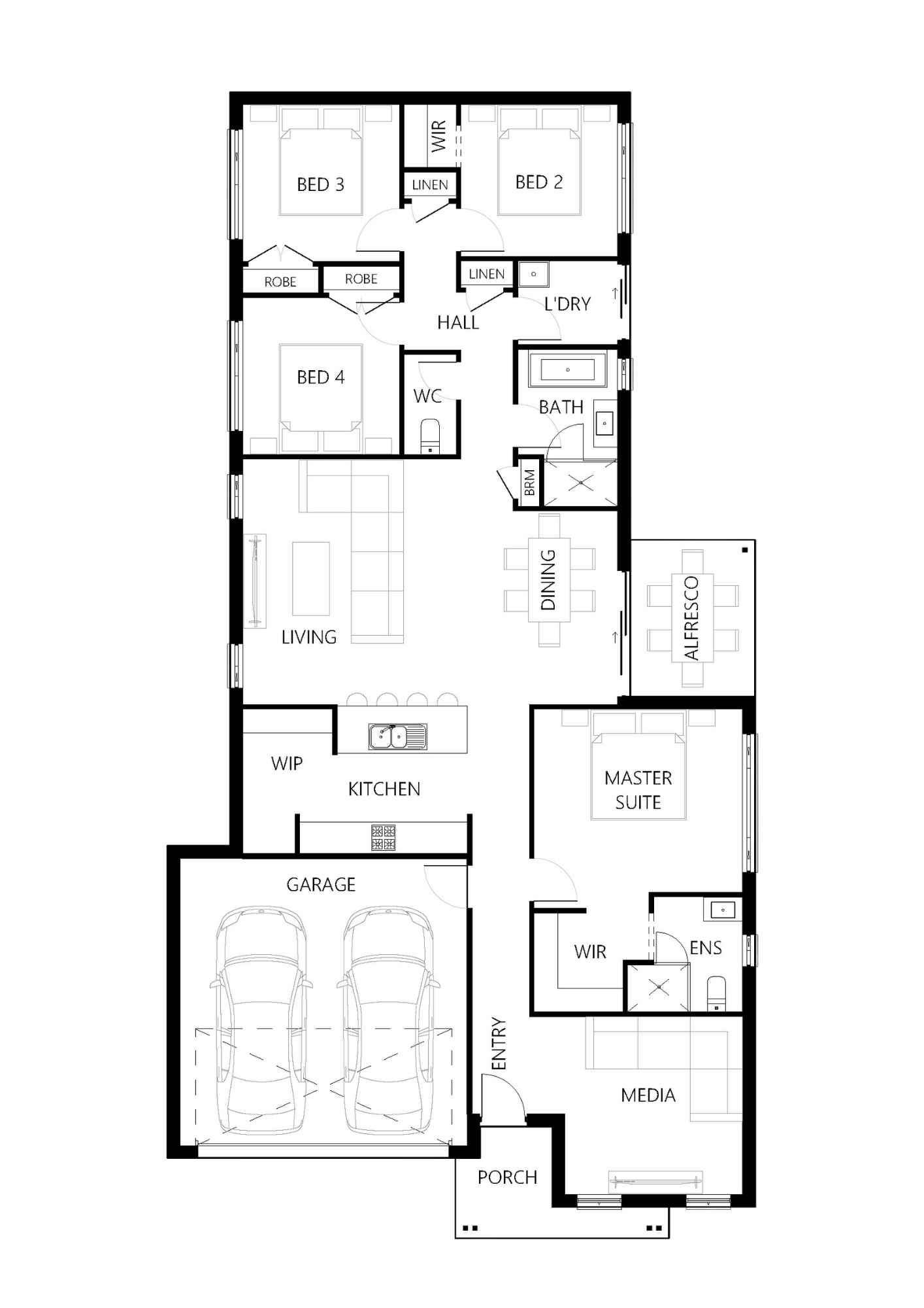 Floor plan for Melrose-200