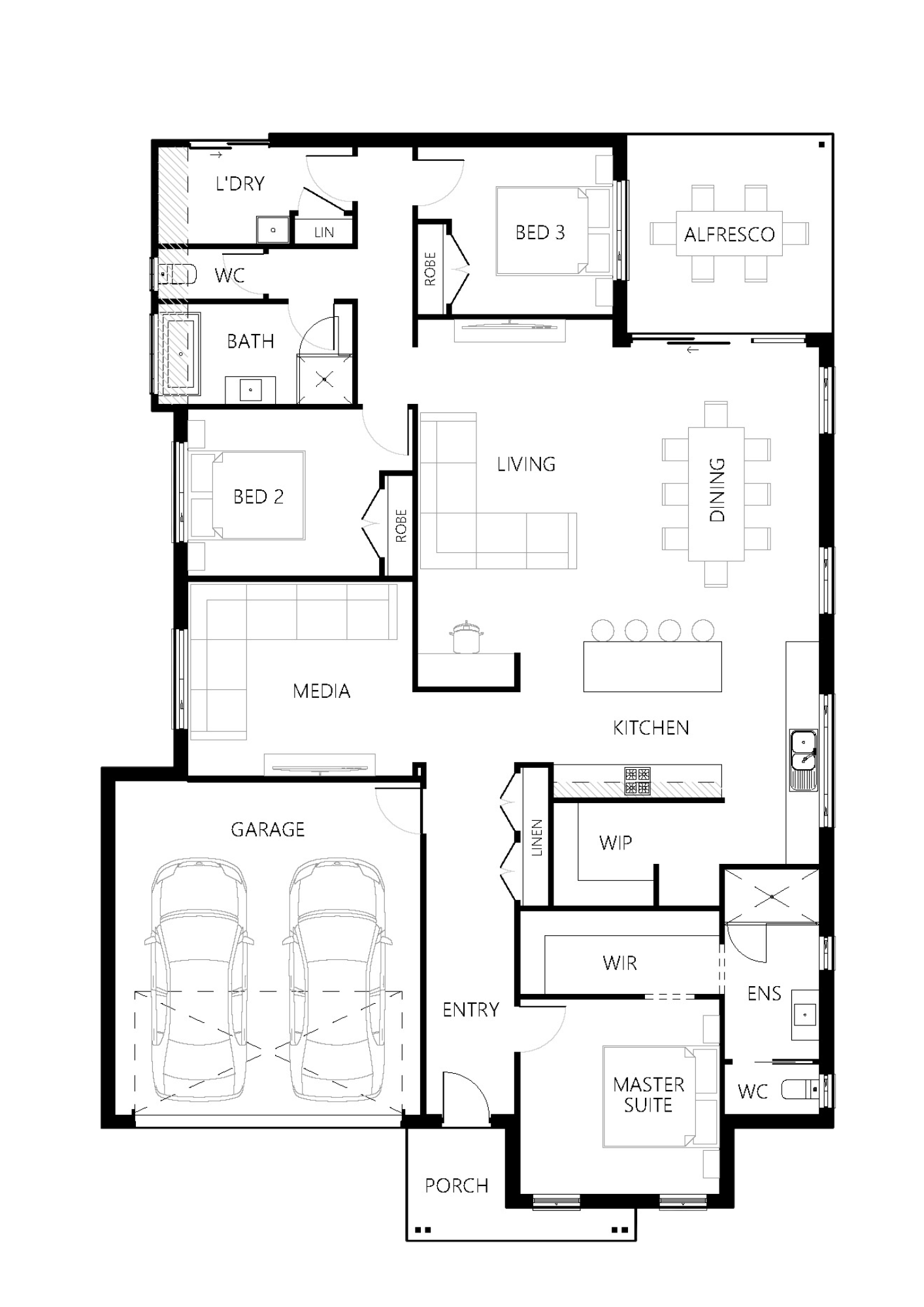 Floor plan for Mooring-232