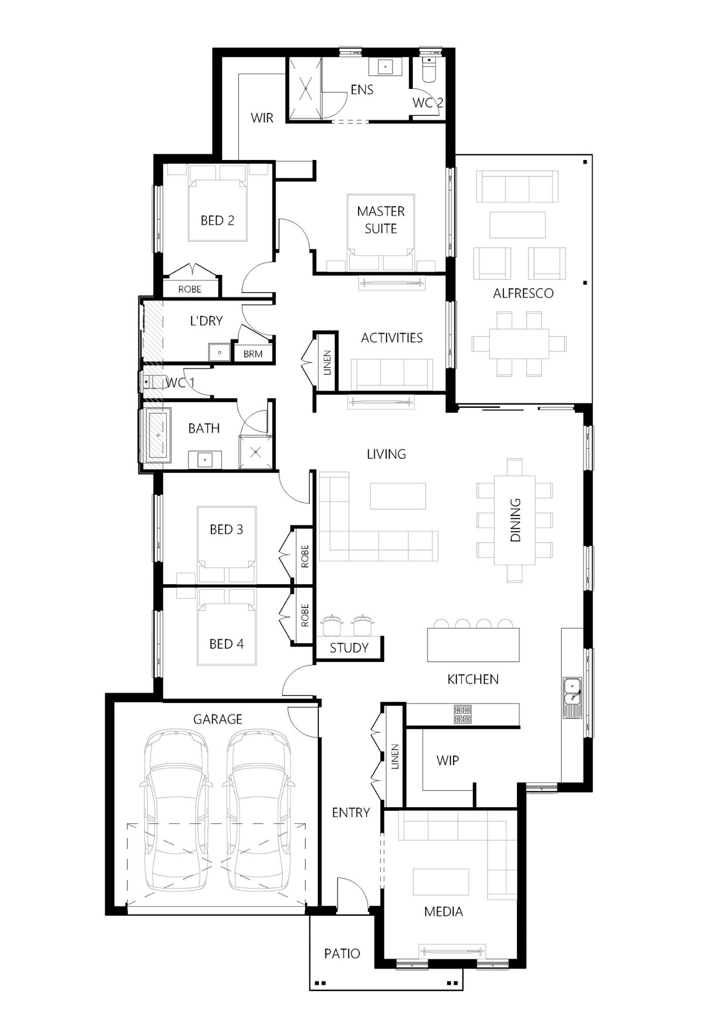 Floor plan for Mooring-280