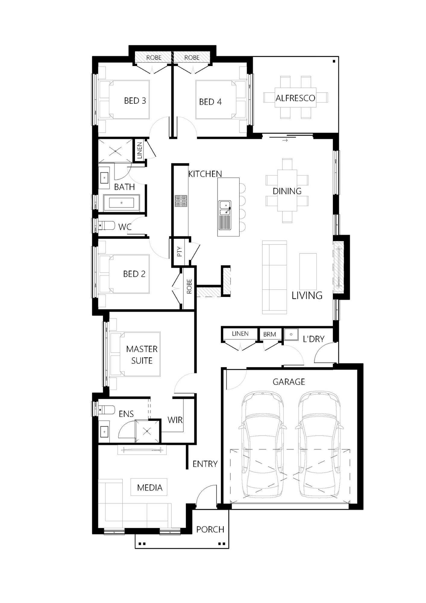 Floor plan for Newport 202