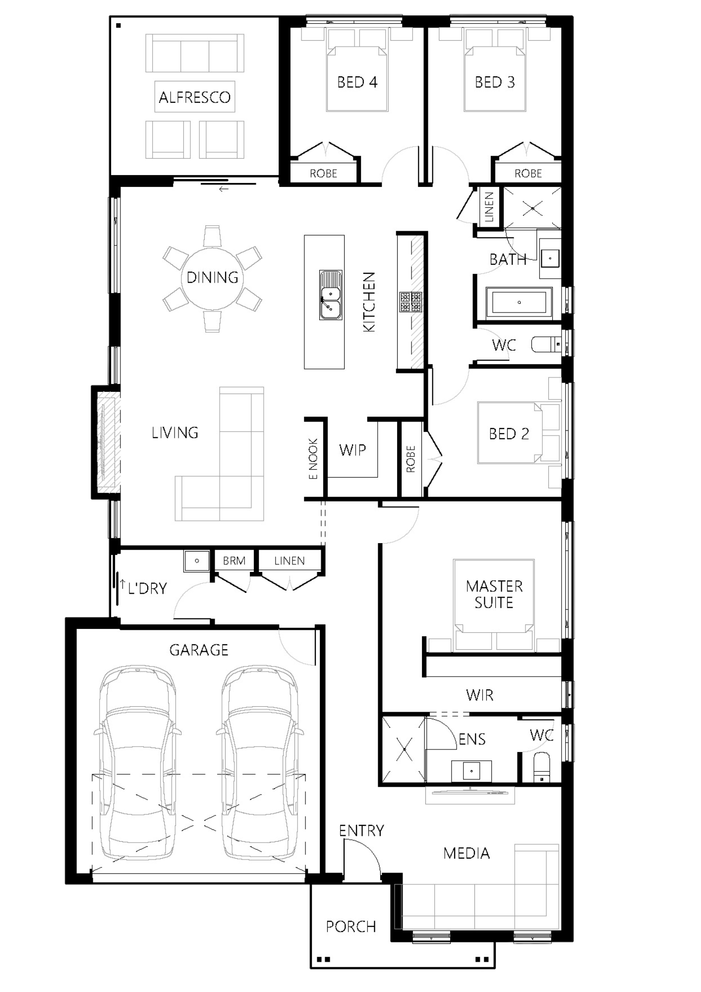 Floor plan for Newport-220