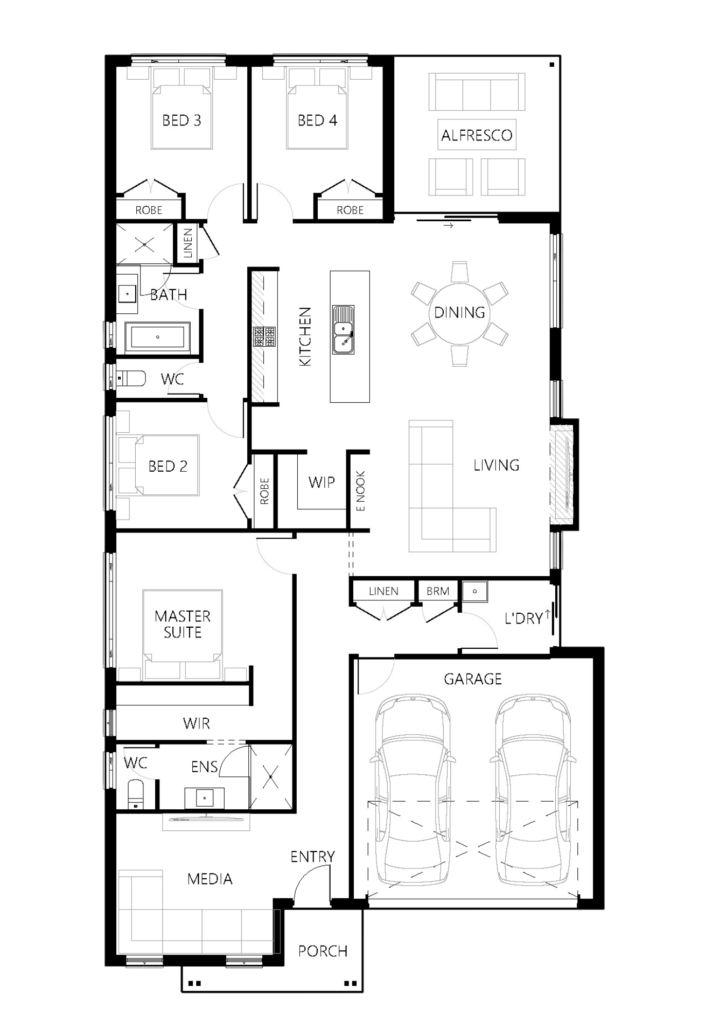 Floor plan for Newport 220