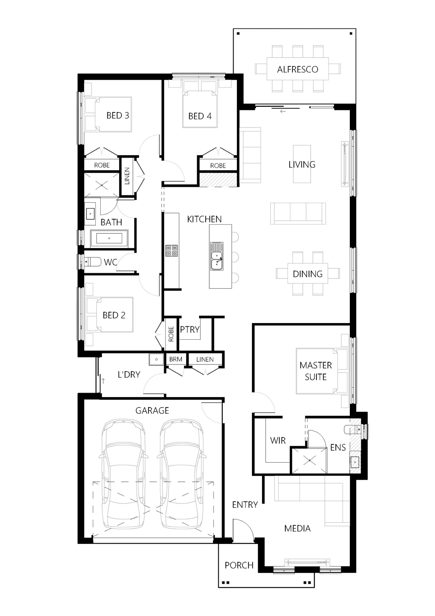 Floor plan for Riverlea 222