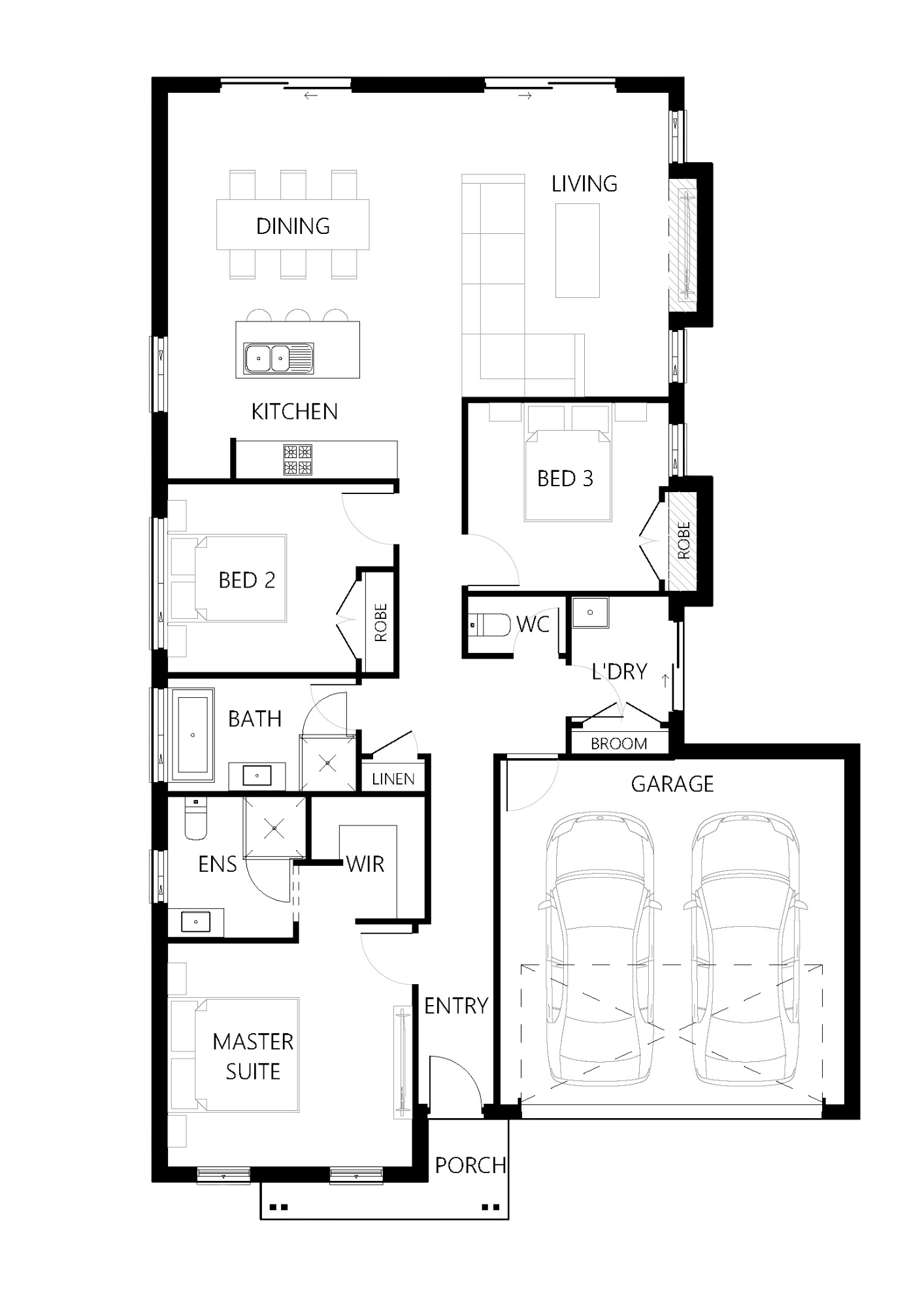 Floor plan for Tulloch 167