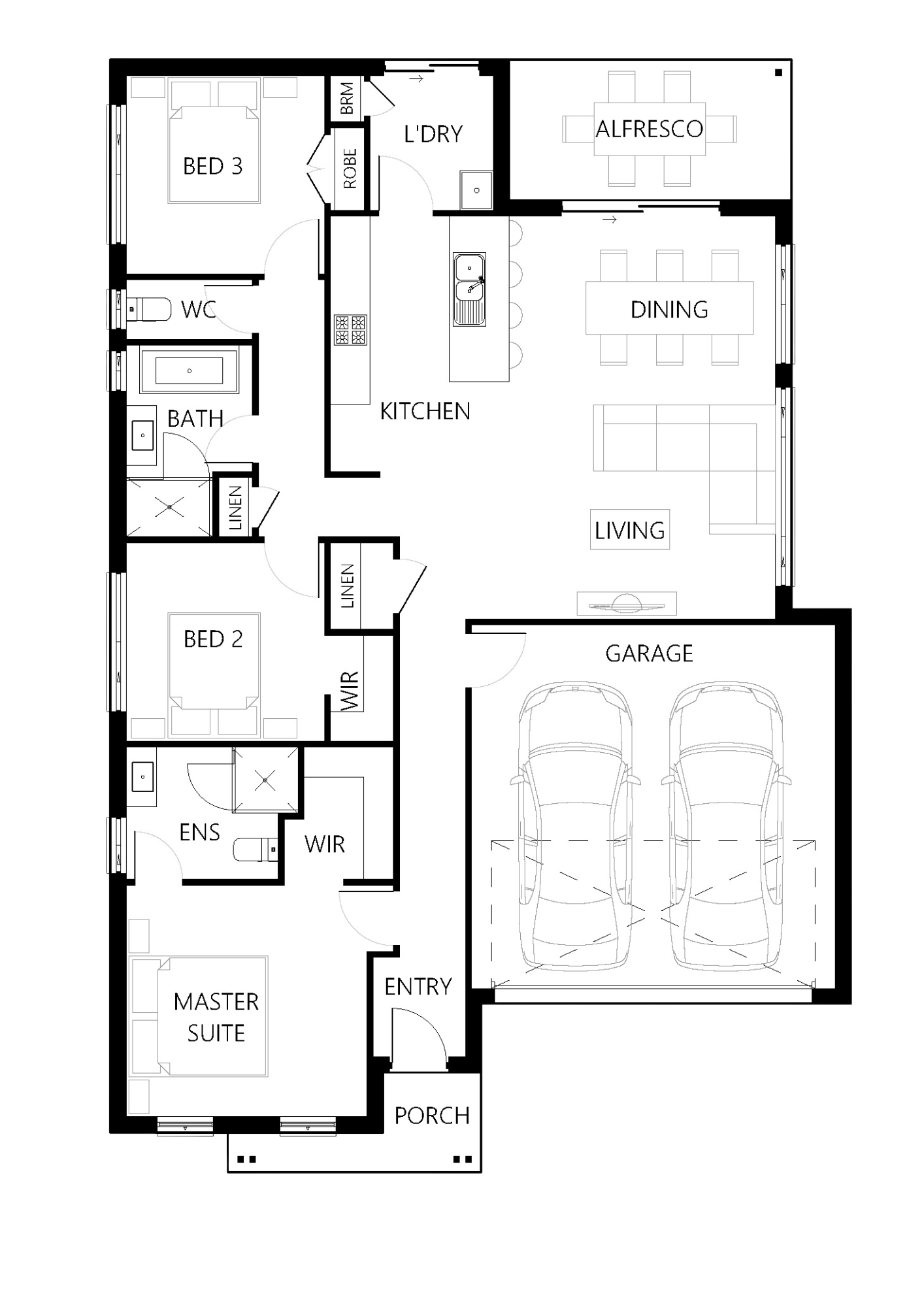 Floor plan for Vintage 165