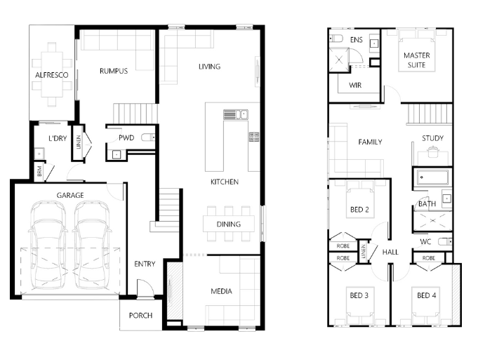 Floor plan for Hillton-268