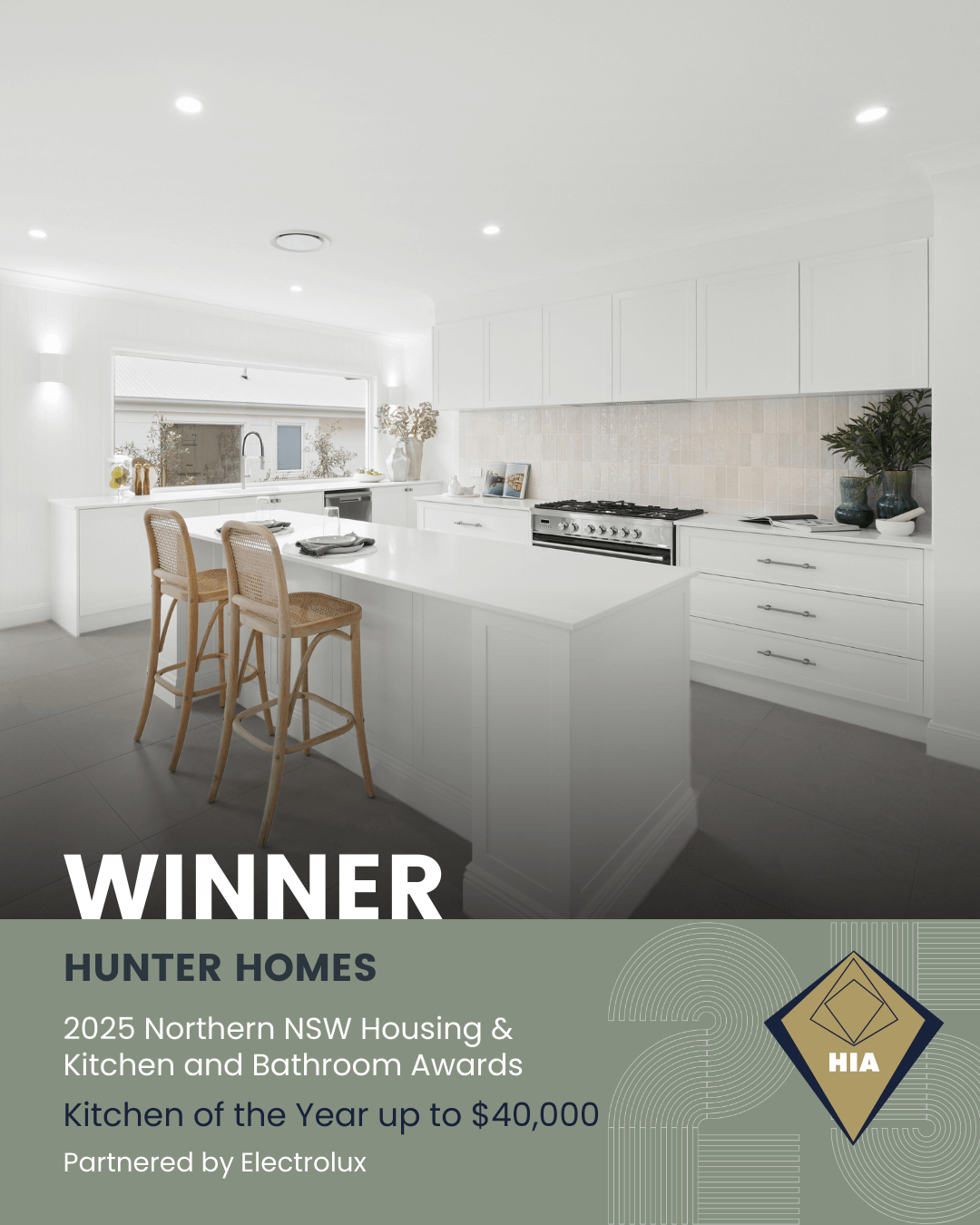 Hunter Homes 2025 Award Winning Kitchen