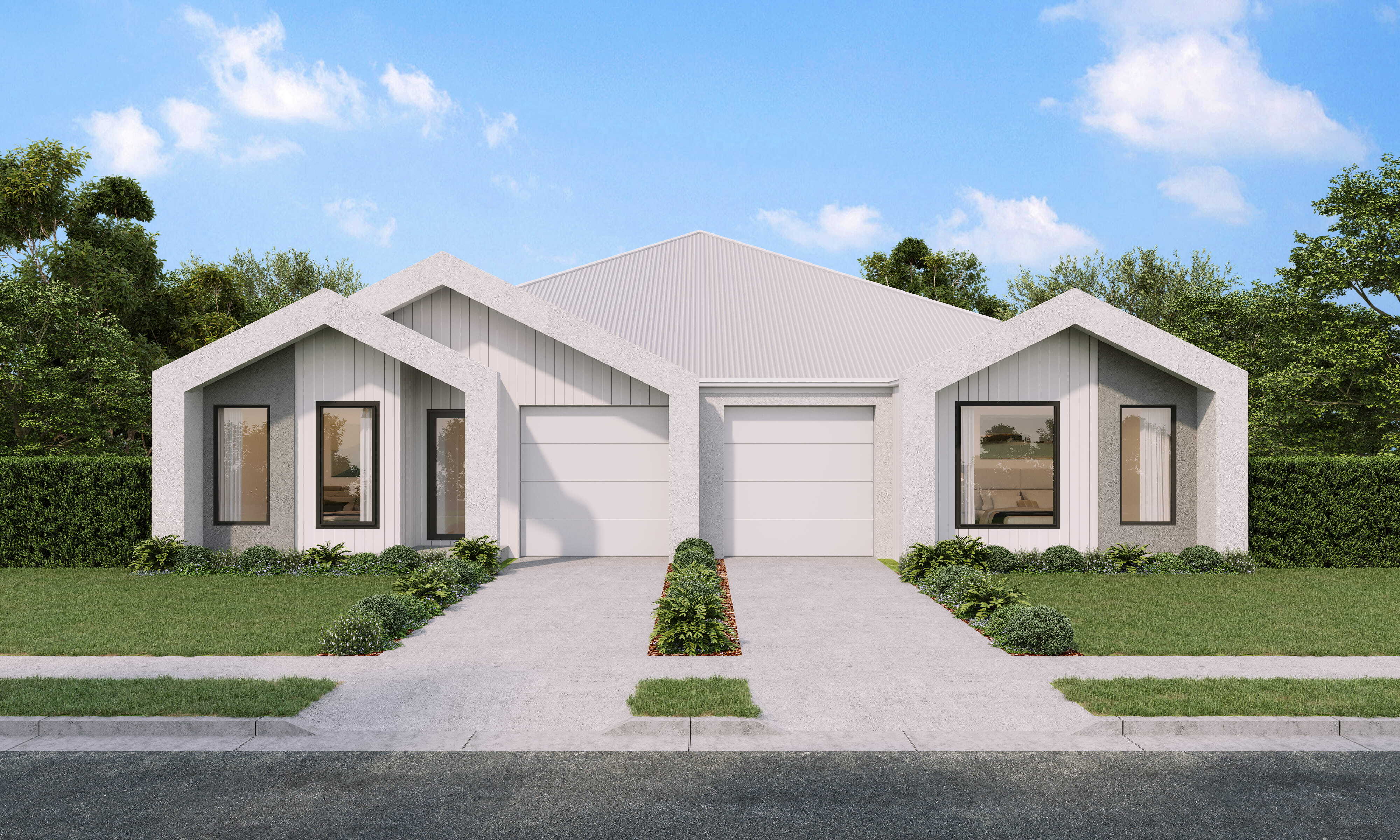 Rosedale Facade - Front & Side Entry