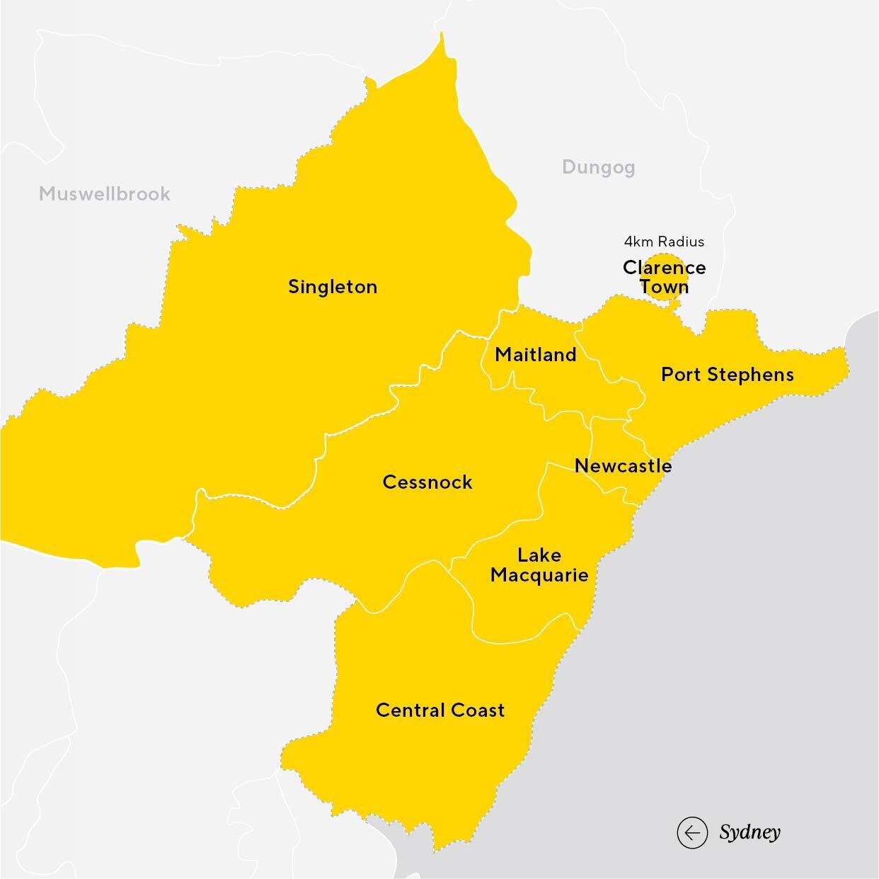 Select a region to view map